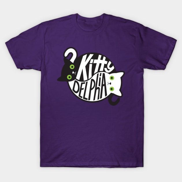 Kittydelphia Yin Yang Cats (Color) T-Shirt by oliveandrye